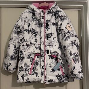 Obermeyer ski Jacket - White and Pink